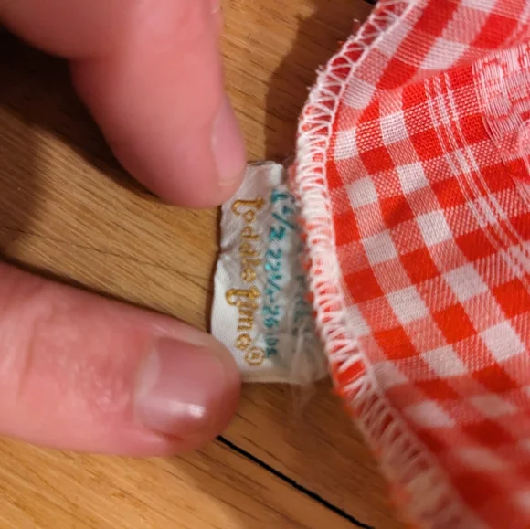 Vintage JC Penney's  Toddle Time Gingham Ruffle Romper - Picture 7 of 8